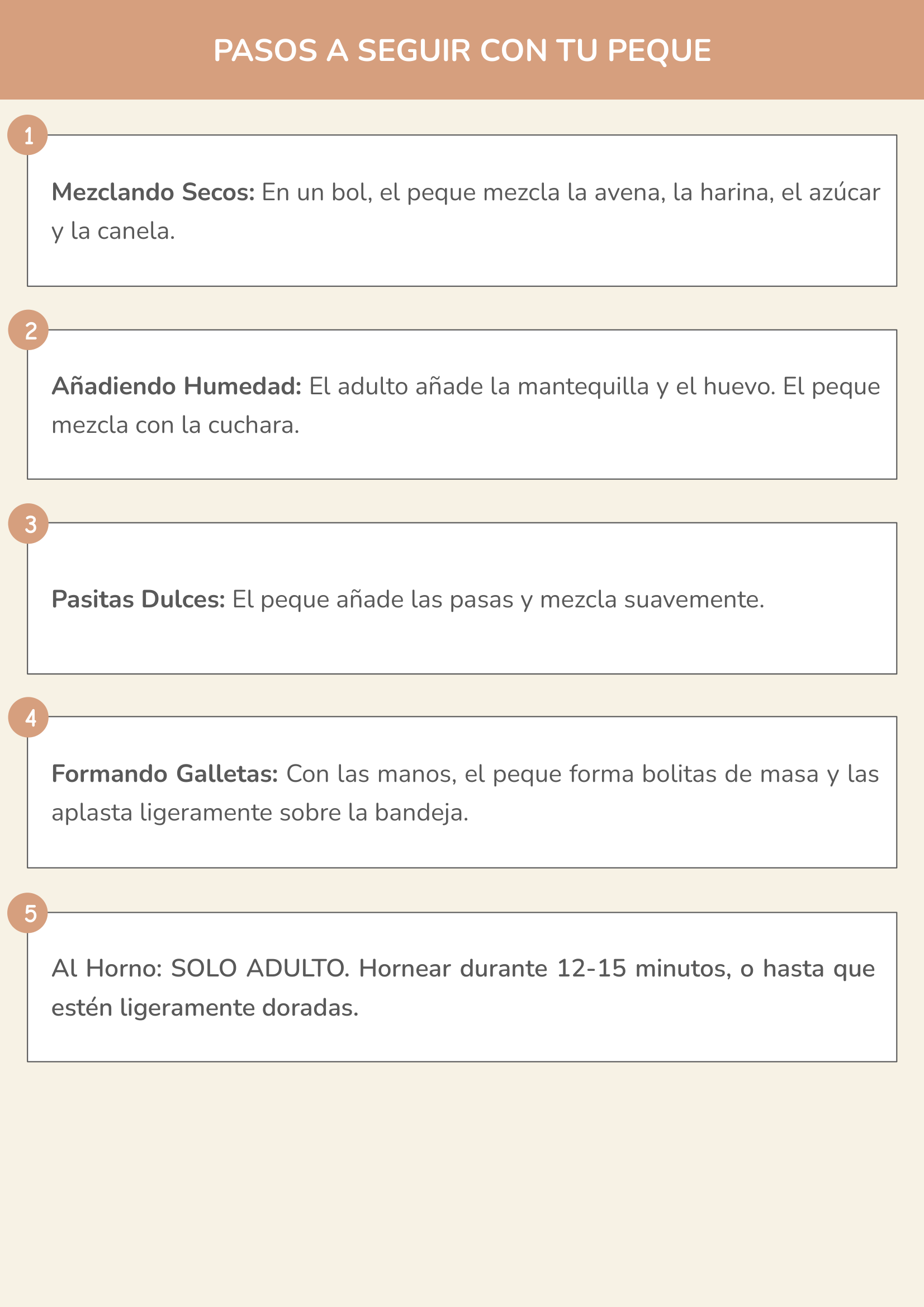 Niño usando torre de aprendizaje mientras realiza la actividad galletas de avena y pasas en la cocina.