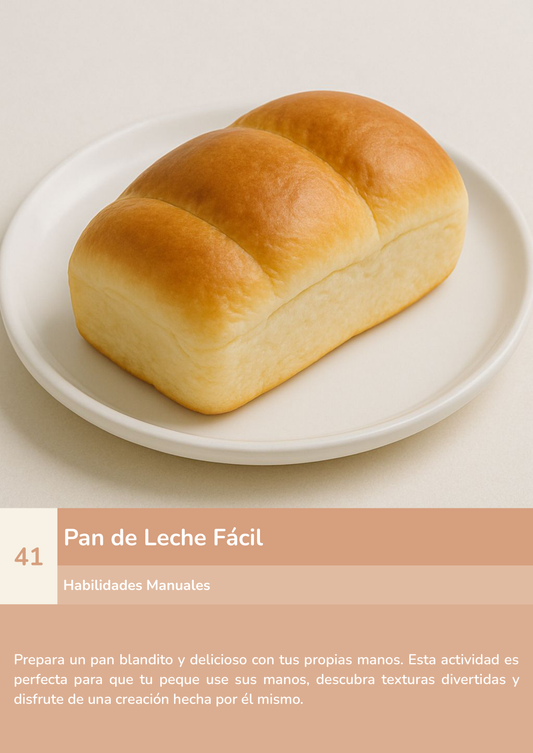 Torre de aprendizaje Montessori, actividad pan de leche fácil.