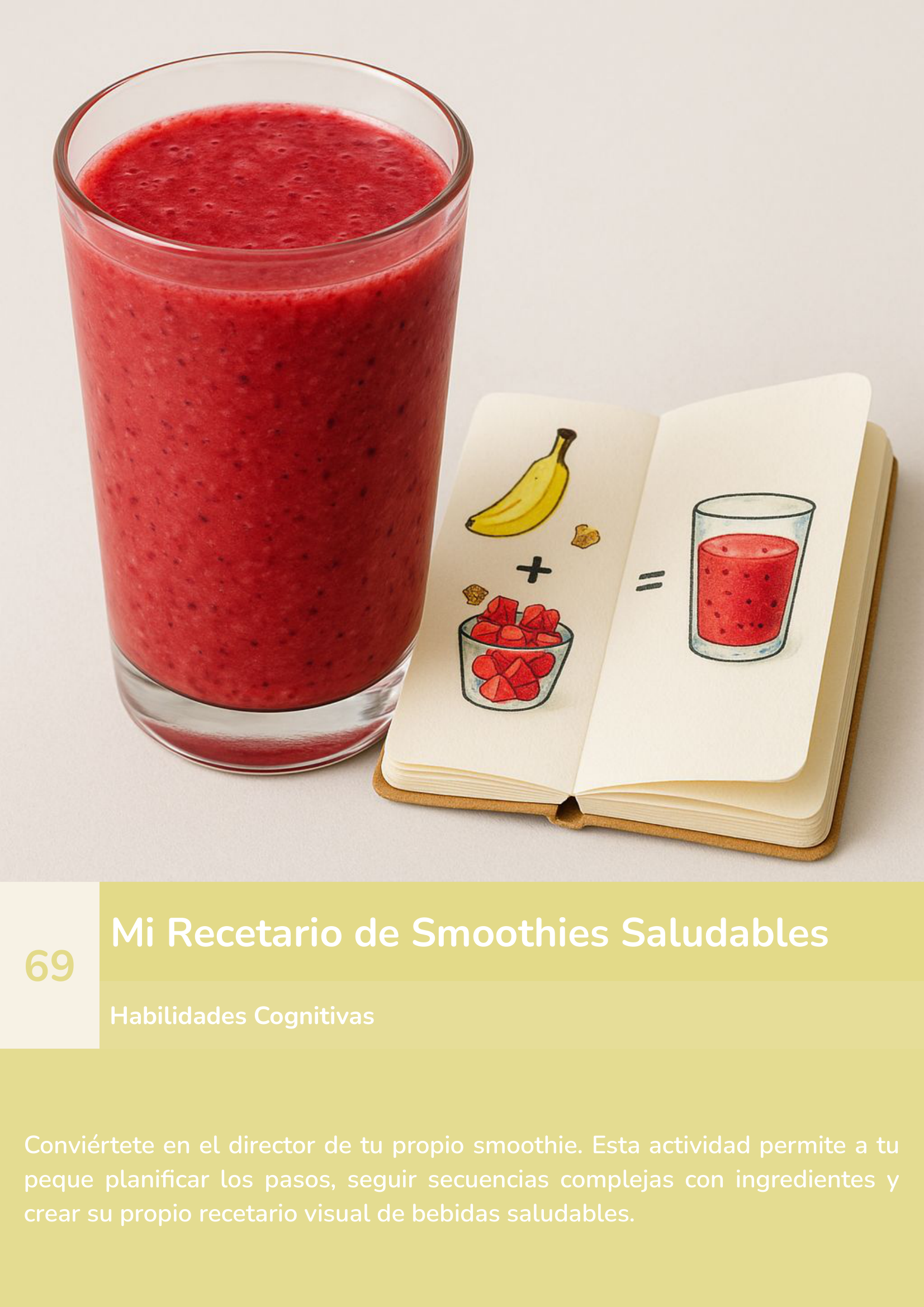 caratula actividad montessori zalu+ smoothi jugo