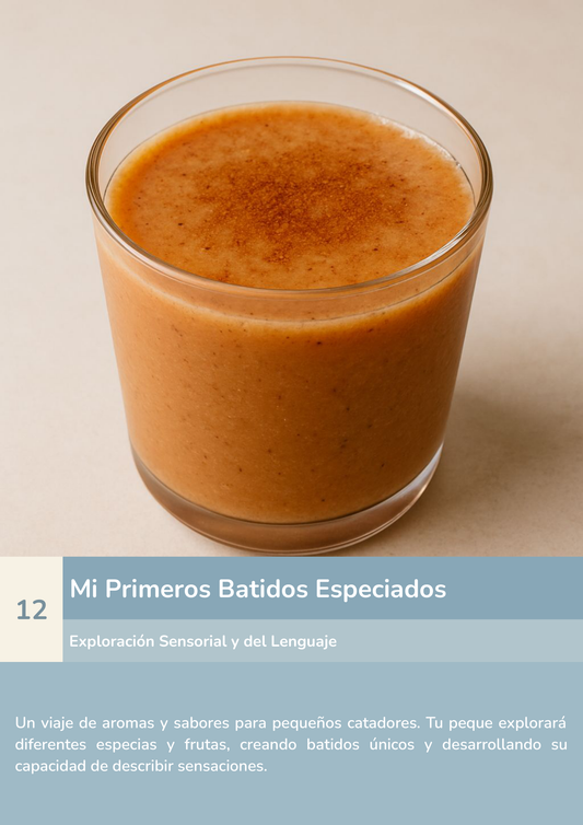 Torre de aprendizaje Montessori, actividad mis primeros batidos especiados.