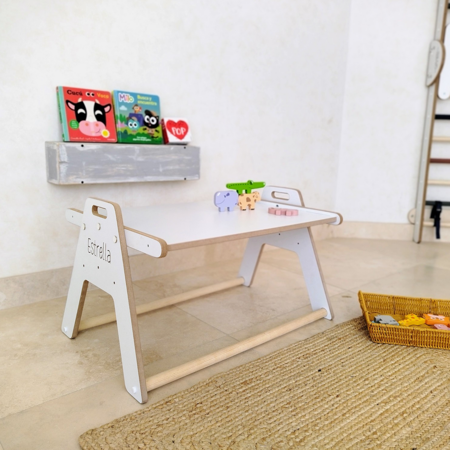 ZALU Mesa 2 alturas estilo Montessori (APILABLE)