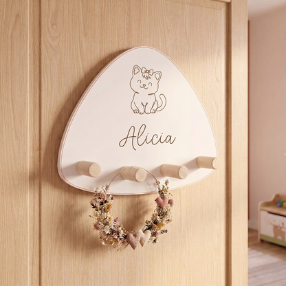 Perchero Infantil Montessori Personalizado - ZALU